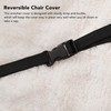 Recliner Chair Cover Thick T Shape Beige Anti Slip Reversible