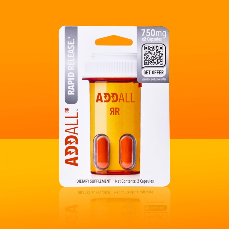 Addall Rapid Release Supplement (12 Pack) #1 Effective Alternative Brain