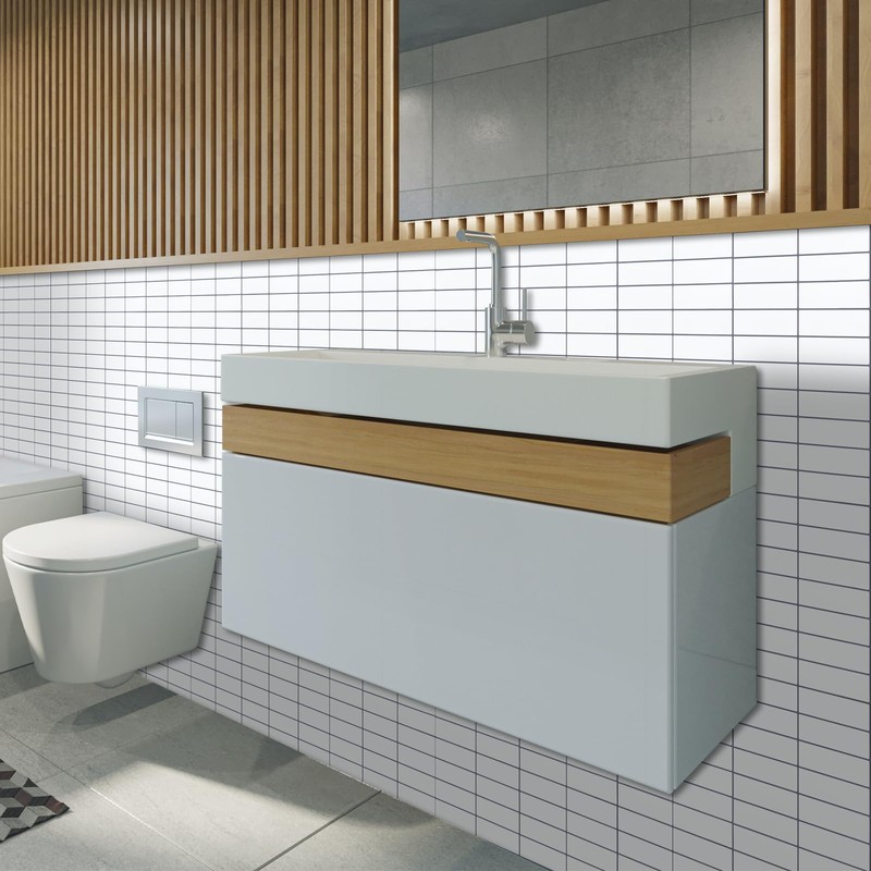 Peel and Stick Backsplash Tiles, 12" × 12" Self Adhesive