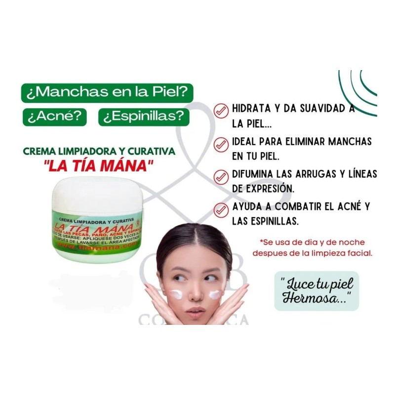 Crema limpiadora la tía mana día/noche 30 gramos