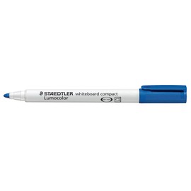 Marcatore per lavagna Staedtler Lumocolor compact - punta tonda - 1/2 mm - blu