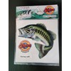Largemouth Bass v2 Custom Illustrated Vinyl Decal Fish Sticker -Two