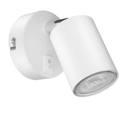 ledscom.de WAIKA Wall Spotlight with Switch, GU10 LED, PAR16, Warm White, 6.05 W, 374 lm, 70°, 3-Level Dimmer