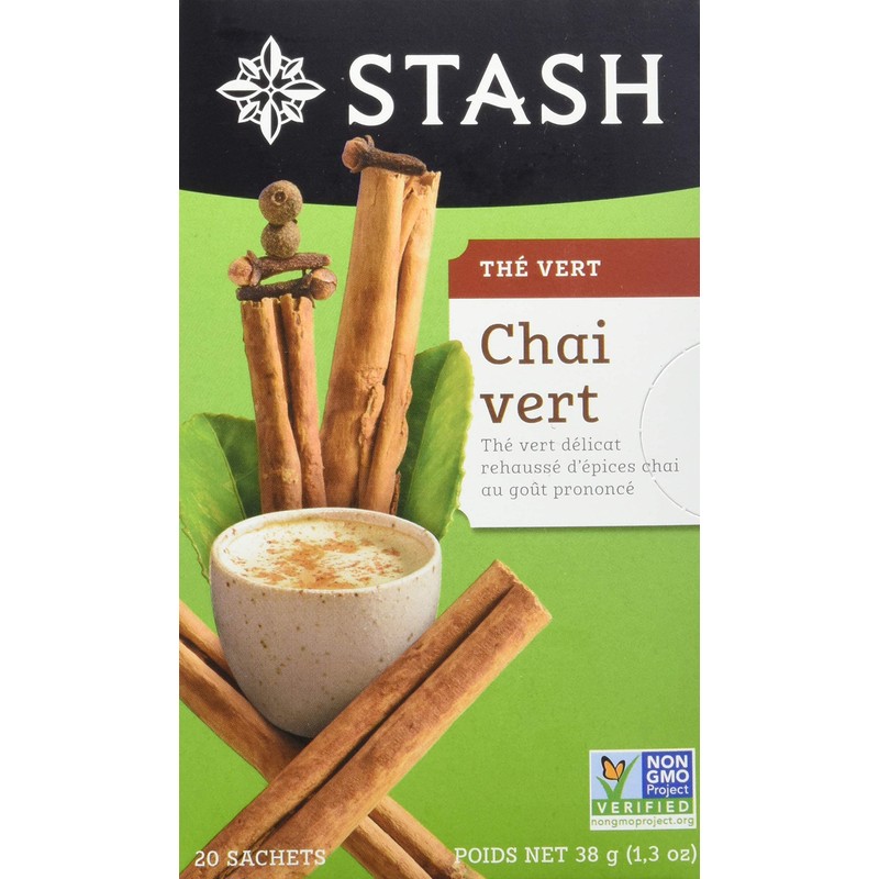 Stash Tea Green Chai Tea, 20 Count Tea Bags in