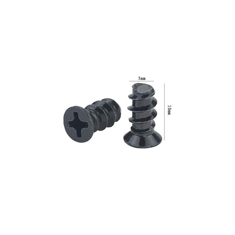 Computer Case Fan Mount Screws, Cross Screw, Black, 50 Pieces
