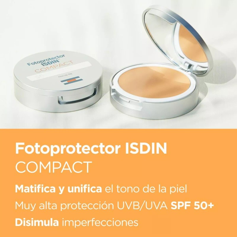 Isdin Fotoprotector Facial Compact Bronce Spf 50+, 10g