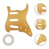 Phrilam SSS Anodized Aluminum Strat Pickguard for Fender Stratocaster, Gold