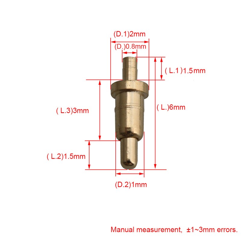 Pogopin Spring Pressure Probe Diameter 0.8 mm Length 6 mm