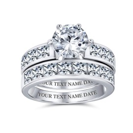 Bling Jewelry - 925 Sterling Silver Silver Zircon