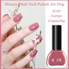KAHSOSE Mauve Pink Nail Polish Air Dry, 15ML Dusty Rose
