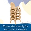 Angeles Baseline 7" Child Chair, Tan, 2 Pack, Stackable Ergonomic