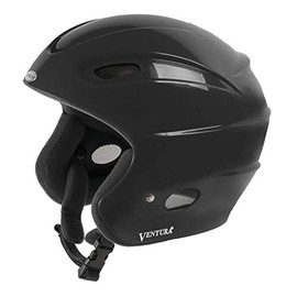 Ventura Skihelm Racing Star II Kids, Schwarz, 48-54 cm