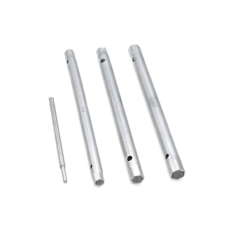 DAKCOS 4Pcs Spark Plug Spanner, Dual Ended Shower Valve Wrench