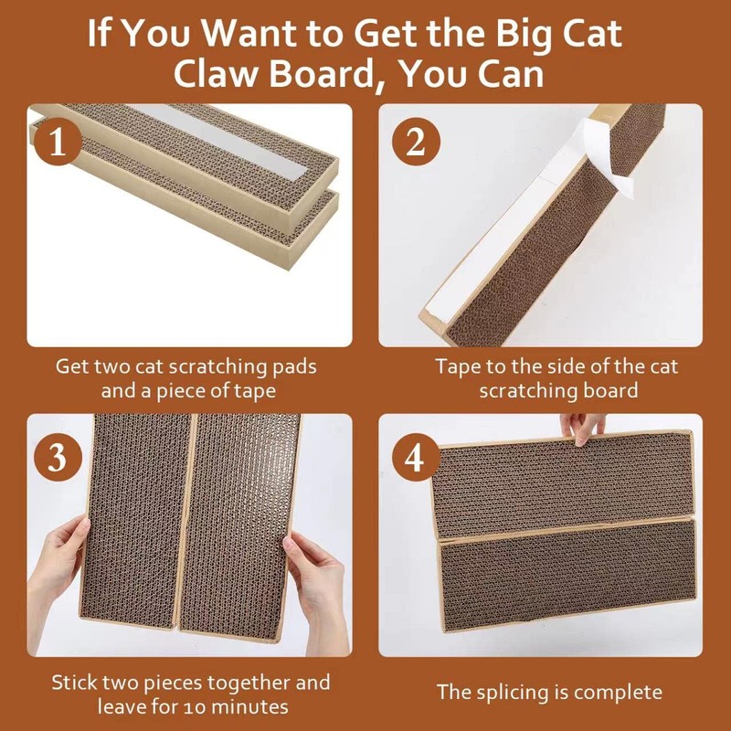 HappyFreeSX Splicing Cat Scratch Pad: Cat Scratchers for Indoor Cats