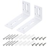 uxcell 2Pcs Adjustable L-Shape Corner Brace, 60 x 120 x
