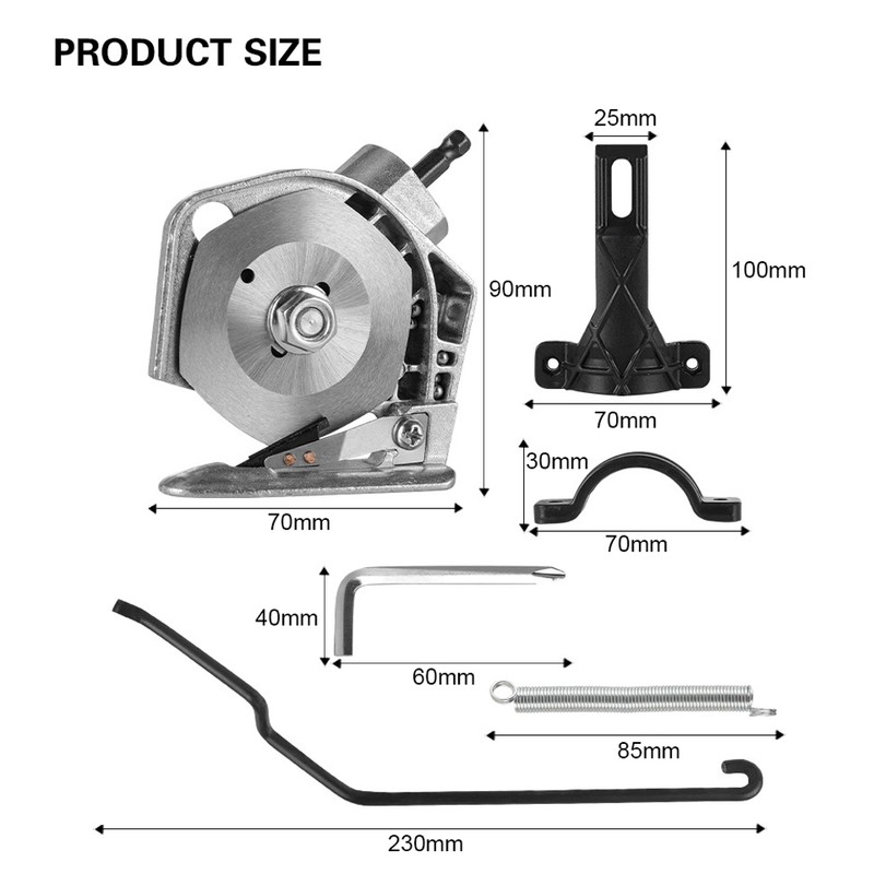 Electric Drill to Electric Fabric Cutter Refitting Accessory Impact Drill