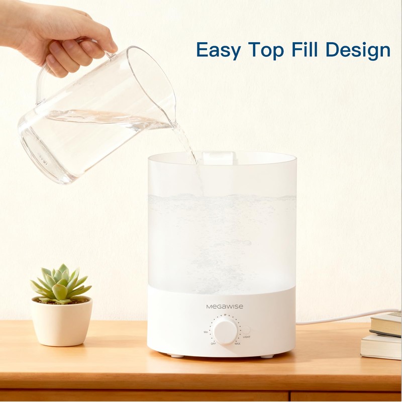 Delletir Cool Mist Humidifiers for Babies, Bedroom, Nursery, Home and