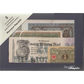 Prophila Collection Banknote German Reich 5 Different Banknotes Weimar Republic (Banknotes for Collectors - No Payment Method)