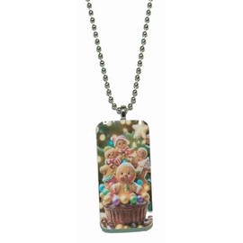 Jazzworks,LLC Christmas Gingerbread Men Domino Necklace (DO010)