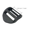 JEESHAN 6PCS 25mm Ladder Lock Slider Buckle Plastic Ladder Buckles