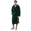 TowelSelections Men's Robe, Plush Fleece Hooded Spa Bathrobe Large/X-Large Foliage