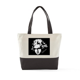 CafePress Beethoven On Black 16X20 Poster 01 Canvas Tote Top Zipper Closure