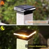 MAGGIFT 15 Lumen Solar Post Lights, Outdoor Post Cap Light