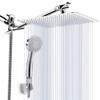 Shower Head, Kaqinu 10'' High Pressure Rainfall Shower Head/Handheld Showerhead