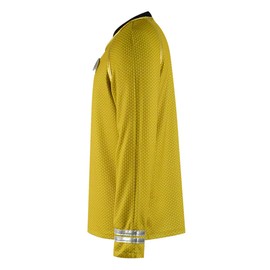 playera de disfraz de Star Series Kirk/Scotty/Spock para hombre, Amarillo, XX-Large