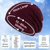 Compagno Winter Warm Lined Honeycomb Beanie Hat Mottled One Size