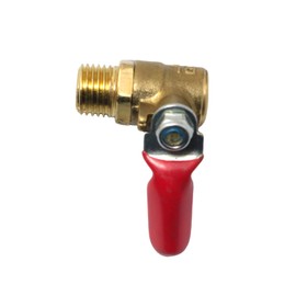 PZRT Air Compressor Parts Brass Drain Valve Drain Valve Woodworking Air Pump Drain Ball Valve 1/4 inch Air Compressor Parts Portable Air Tank Valve For Woodworking Air Pump Drain