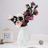 1 Piece White Vase, Irregular Vase, Geometric Plastic Vase, Desktop