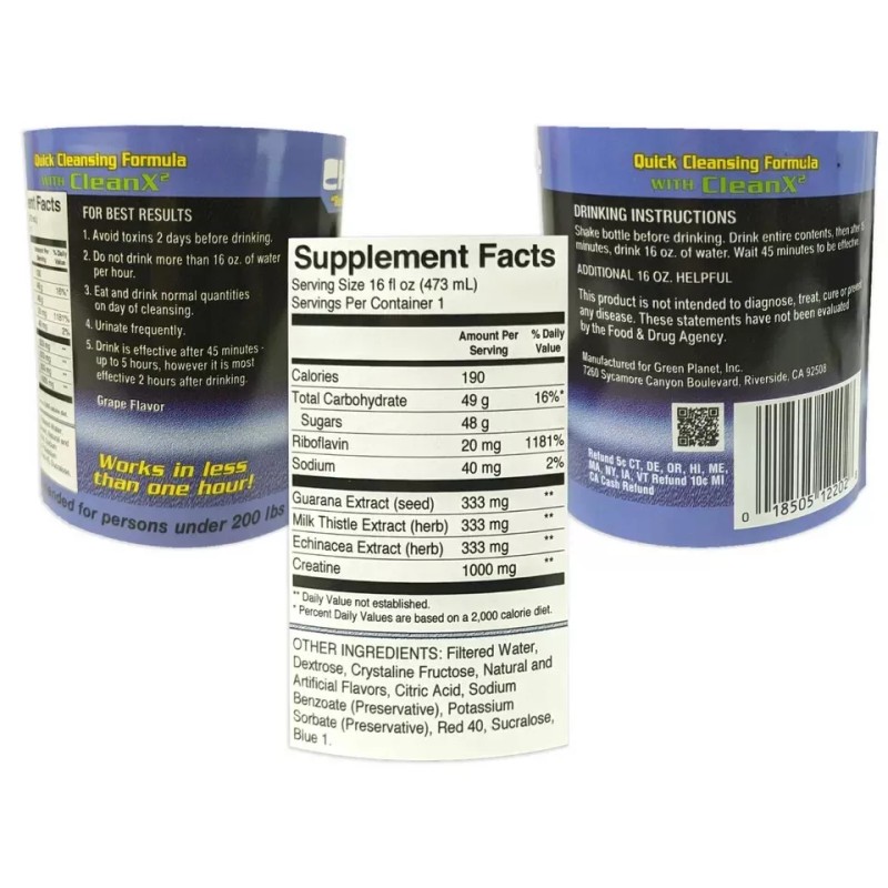 Champ Flush Out Detox Drink 1 Pack Choose From 10