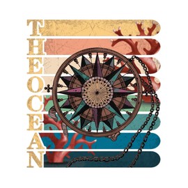 Nautical Beach Ocean Theme Underwater Anchor Teen Room Home Decor Words Letter Stickers Sea Animal Turtle Octopus Crab Removable Wall Decal for Refrigerator Classroom Bathroom Cups Vinyl 22in