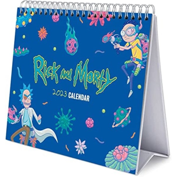 Official Rick and Morty Calendar 2023 - Desktop Calendar 2023 - 7 x 8 inches / 18 x 20 cm - Rick and Morty Desk Calendar 2023 - 12 Month 2023 Planner - Rick and Morty Gifts