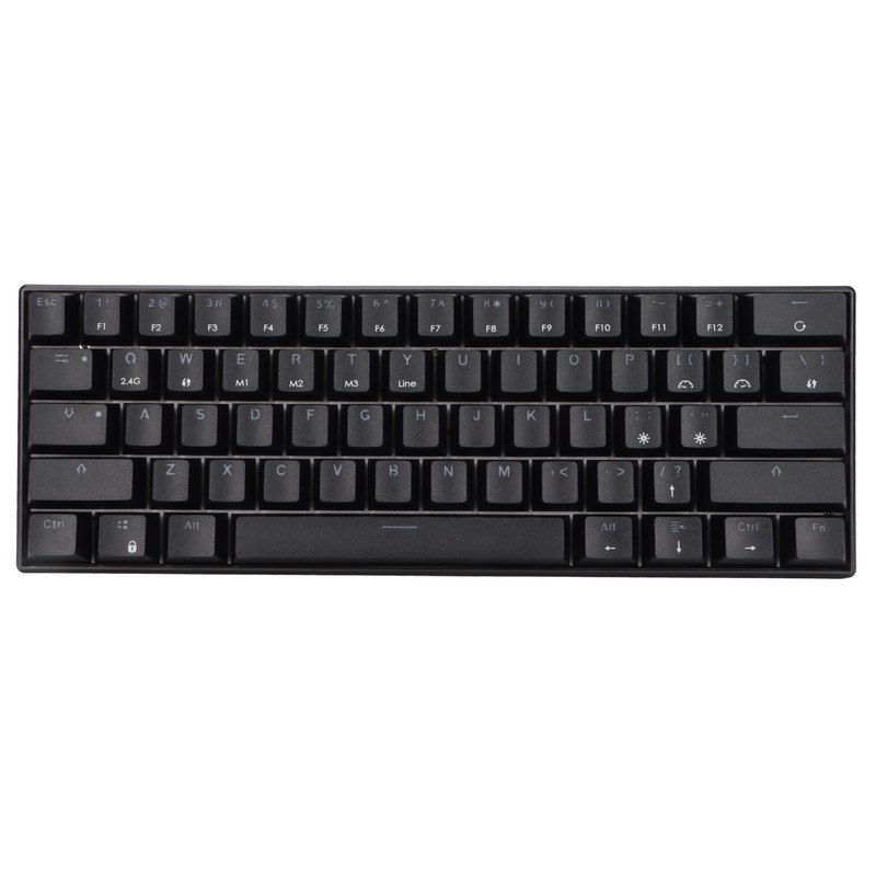 Mechanical Keyboard 61 Keys Three Modes Support Wireless Portable Ergonomic
