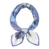 RIIQIICHY Women's Scarf, 100% Silk, Square, Office Uniform Scarf, blue