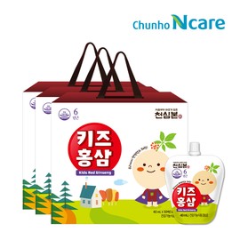 Cheonho Ncare [Onsale] Cheonsimbom Kids Red Ginseng 30 packs 3 boxes / Children's Red Ginseng / 천호엔케어 [온세일]천심봄 키즈홍삼 30팩 3박스 /어린이홍삼