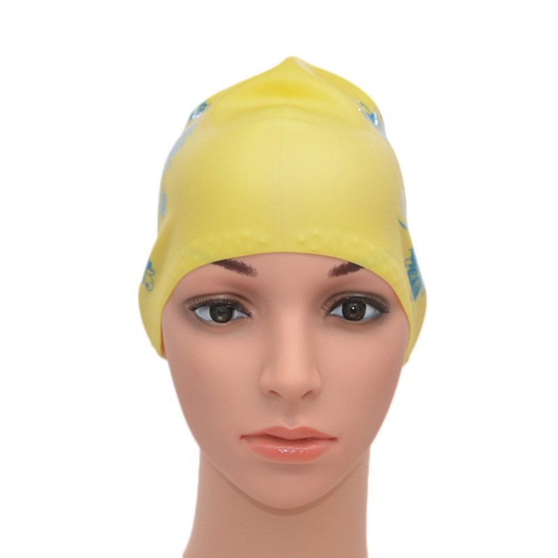 Medifier Damen Badekappe, elastisch, Silikon, für langes Haar, für Erwachsene,