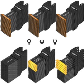Oscillating Tool Blade Multitool Blades - TrivdPro 100pcs Multi Tool Blades Kits Oscillating Saw Blades for Metal Wood Plastic, Oscillator Blades for Multi Tool Fits Dewalt Milwaukee Ryobi Fein Bosch