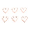 100pcs Heart Shape Paper Clips Cute Metal Paper Clips Portable