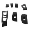 4 Pieces Door Window Switch Trim Carbon Fibre Style Replacement