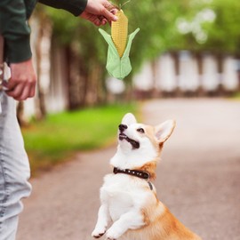 Squeaky Dog Toys,Plush Pet Teething Corn - Colorful Plush Pet Teething Toy for Hygiene Boredom Relief for Dogs and Puppies