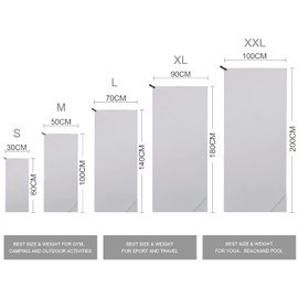 Eono Microfibre Towel, Perfect Sports, Travel, Beach Towel, Fast Drying - Super Absorbent - Ultra Compact. Great for Camping, Gym, Beach, Swimming, Backpacking