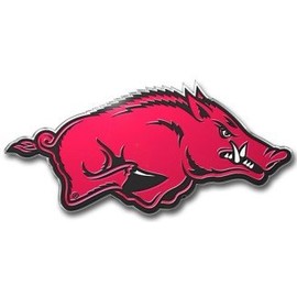 Arkansas Razorbacks Color Auto Emblem - Die Cut