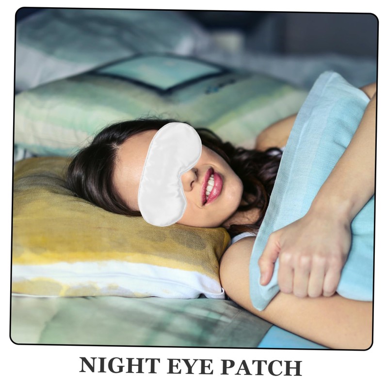 NOLITOY 1Pc Silk Sleeping Eye Mask Comfortable Breathable Blindfold for