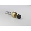 EVI Herrajes, I-198/28, Brass Wall Door Stopper for Handle with