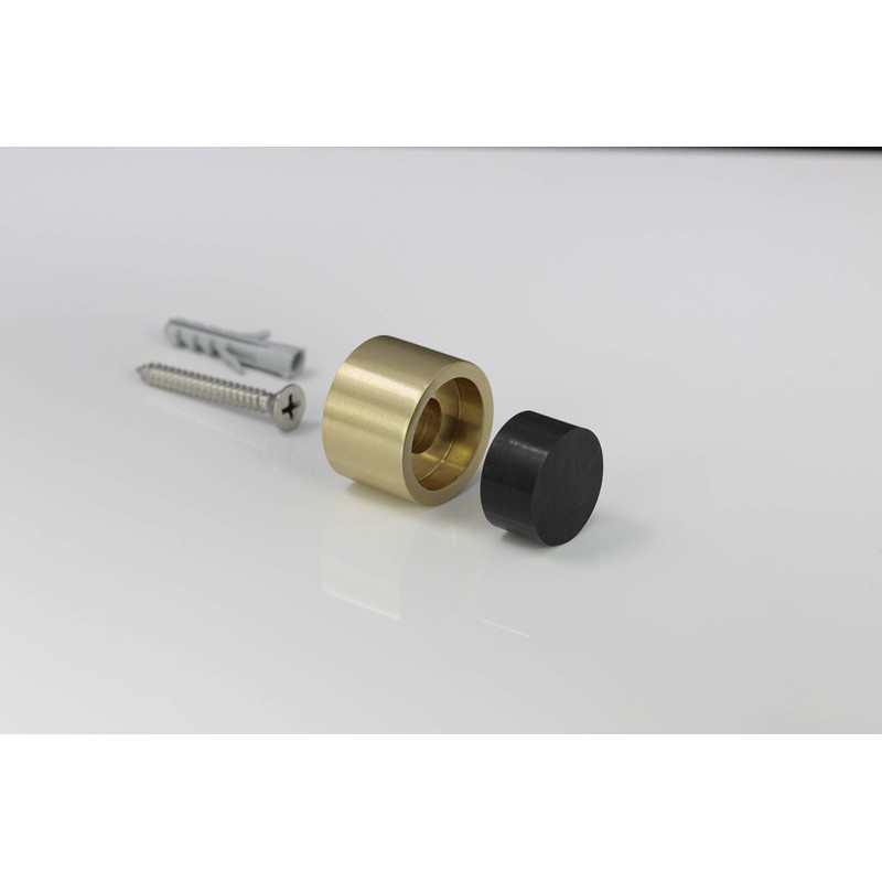 EVI Herrajes, I-198/28, Brass Wall Door Stopper for Handle with