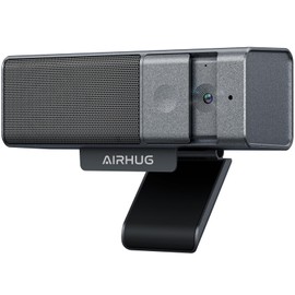 AIRHUG Webcam, 3 in 1 1080P USB Webcam with Microphone and Speaker, Privacy Cover, Ideal for Video Conferencing, Online Class, Game Live