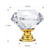 Ravinte 5 Pack Crystal Knobs for Dresser Drawers Glass Cabinet